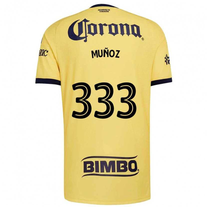 DanxenレディースAarón Muñoz#333黄赤黒ホームシャツ2026/27ジャージーユニフォーム