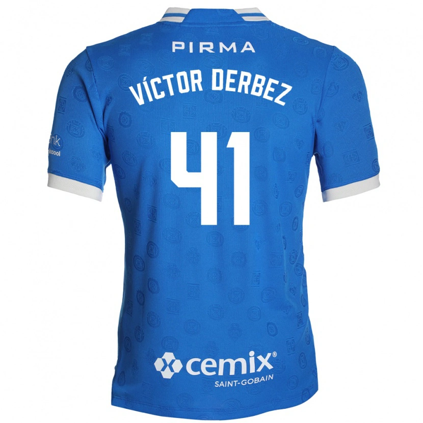 DanxenレディースLouis Víctor Derbez#41青白赤ホームシャツ2026/27ジャージーユニフォーム