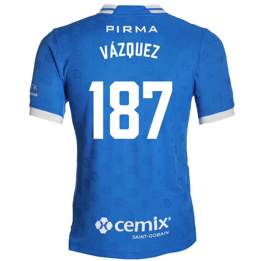 DanxenレディースCristian Vázquez#187青白赤ホームシャツ2026/27ジャージーユニフォーム