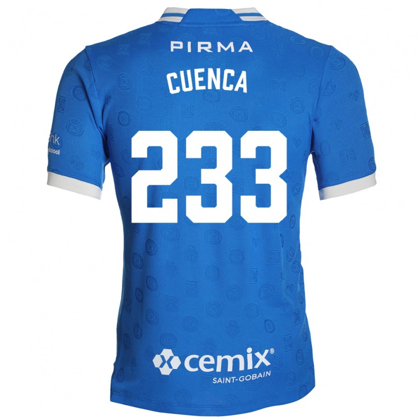 DanxenレディースYazziel Cuenca#233青白赤ホームシャツ2026/27ジャージーユニフォーム