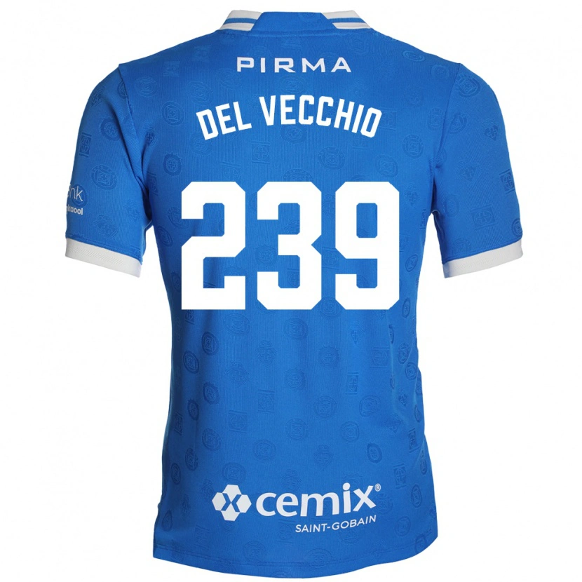 DanxenレディースMichael Del Vecchio#239青白赤ホームシャツ2026/27ジャージーユニフォーム
