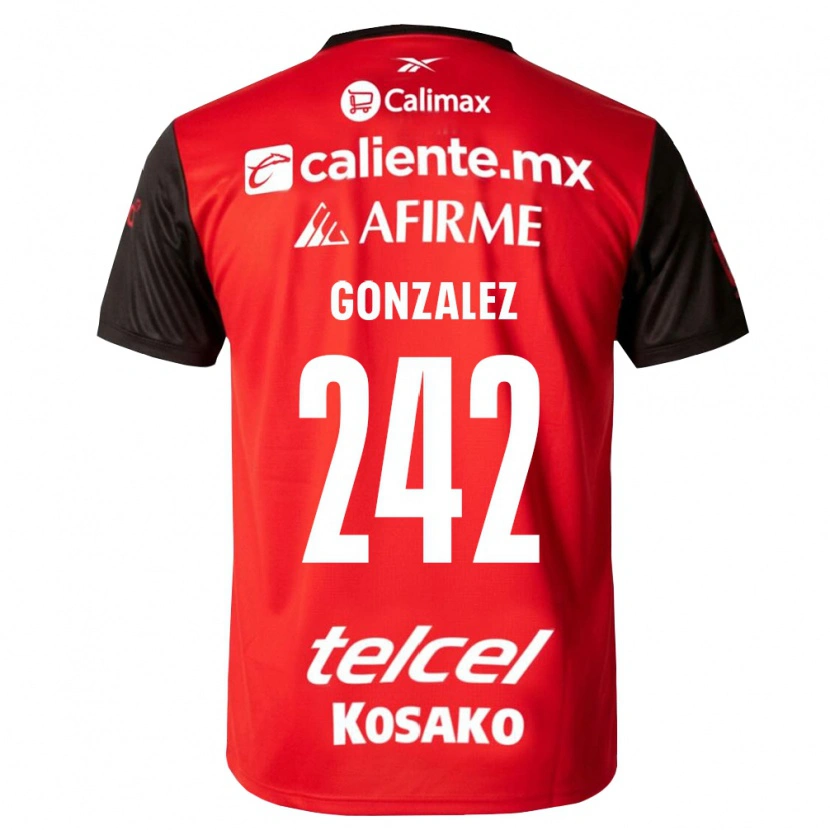 DanxenレディースOsmar González#242黒赤ホームシャツ2026/27ジャージーユニフォーム