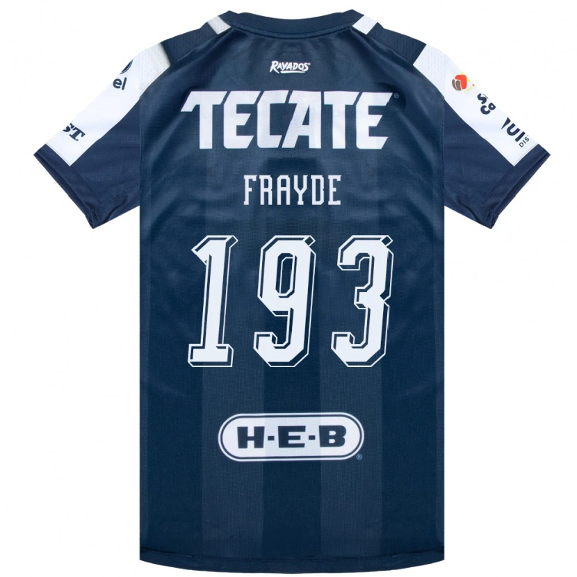 DanxenレディースCarlos Frayde#193藍色白赤ホームシャツ2026/27ジャージーユニフォーム