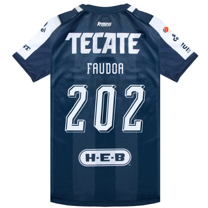 DanxenレディースJuan Faudoa#202藍色白赤ホームシャツ2026/27ジャージーユニフォーム