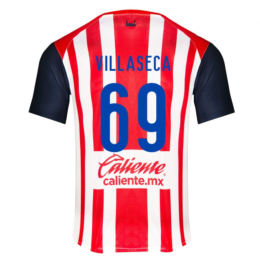 DanxenレディースDaniel Villaseca#69赤黒白ホームシャツ2026/27ジャージーユニフォーム