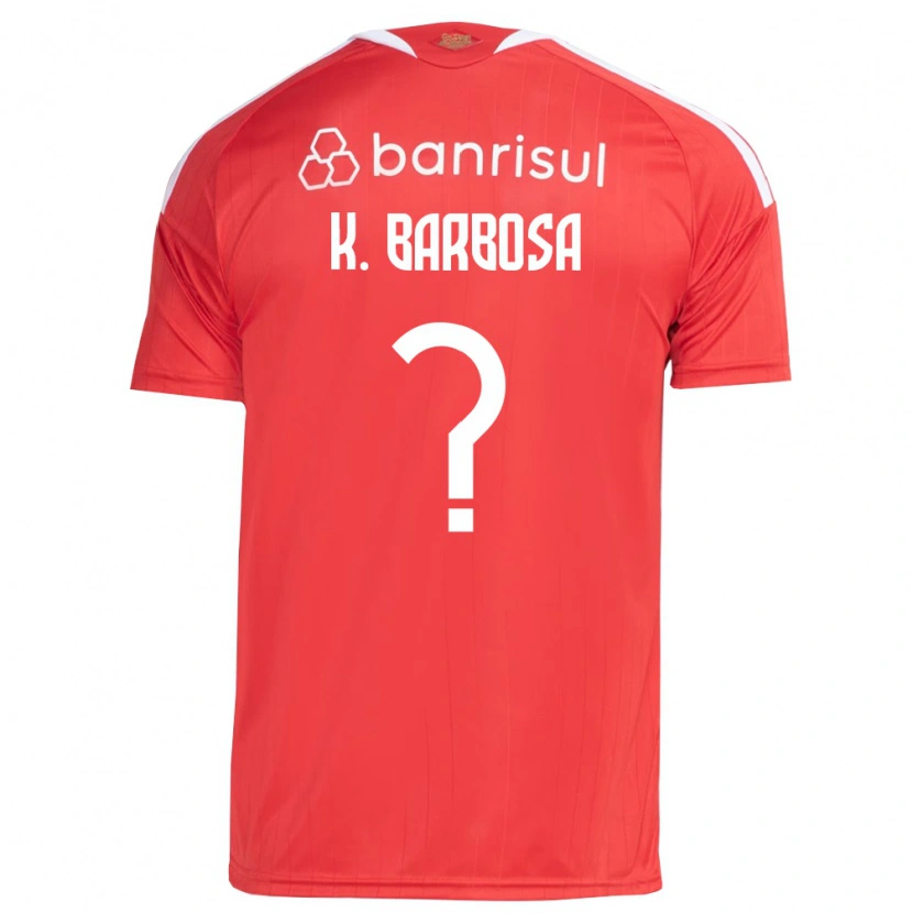 DanxenレディースKauã Barbosa#0白赤ホームシャツ2026/27ジャージーユニフォーム