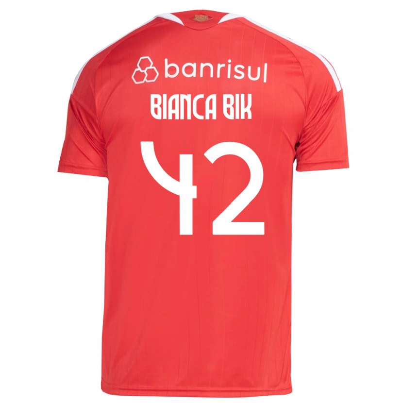 Danxenレディースビアンカ・ライス・ビック#42白赤ホームシャツ2026/27ジャージーユニフォーム