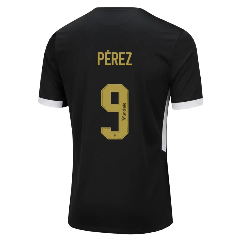 DanxenレディースDiego Pérez#9黒白黄ホームシャツ2026/27ジャージーユニフォーム