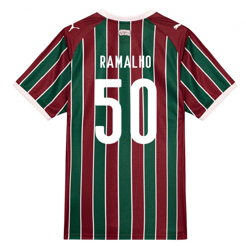 Danxenレディースグスタボ・ラマーリョ#50緑バーガンディ白ホームシャツ2026/27ジャージーユニフォーム