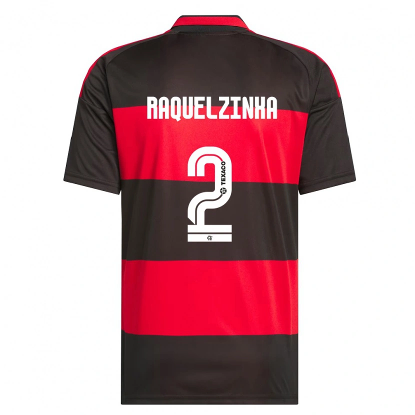 DanxenレディースRaquelzinha#2赤黒白ホームシャツ2026/27ジャージーユニフォーム