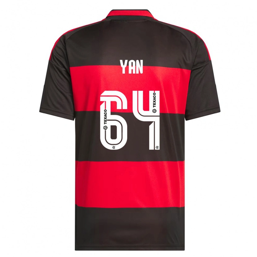 Danxenレディースワラシ・ヤン#64赤黒白ホームシャツ2026/27ジャージーユニフォーム