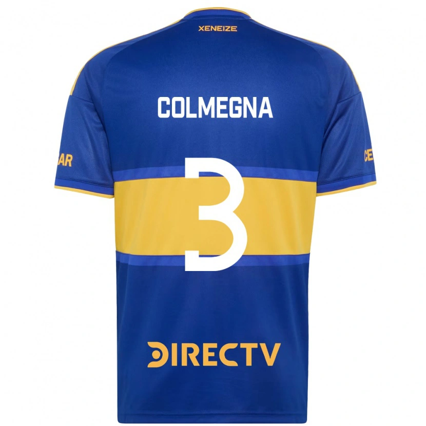 DanxenレディースAgustín Colmegna#3ロイヤルブルー黄ホームシャツ2026/27ジャージーユニフォーム