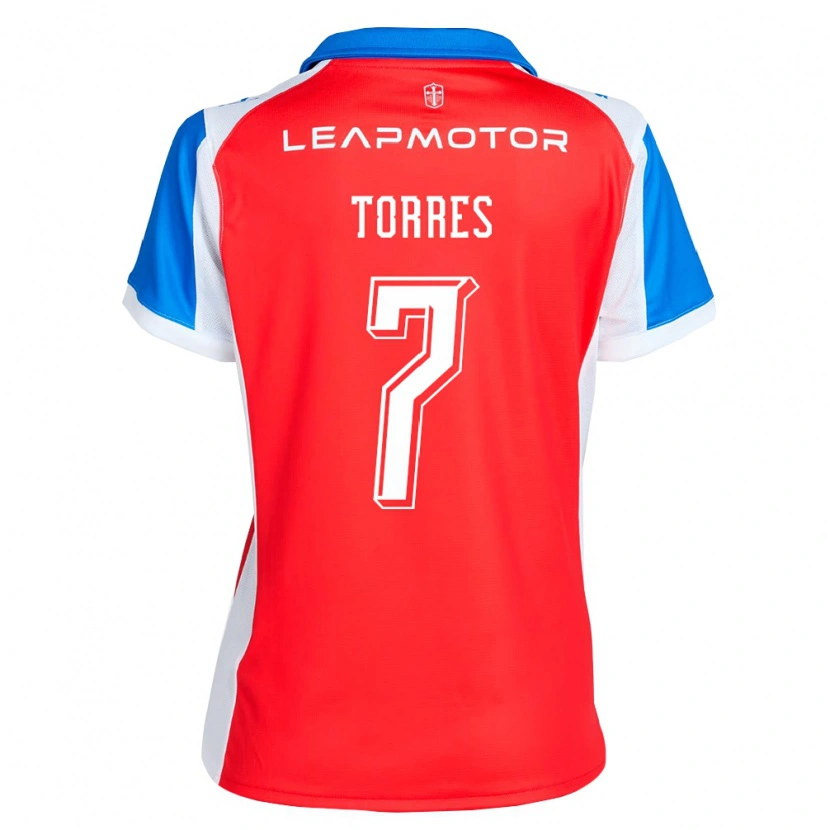 DanxenレディースJoaquín Torres#7赤青アウェイシャツ2026/27ジャージーユニフォーム