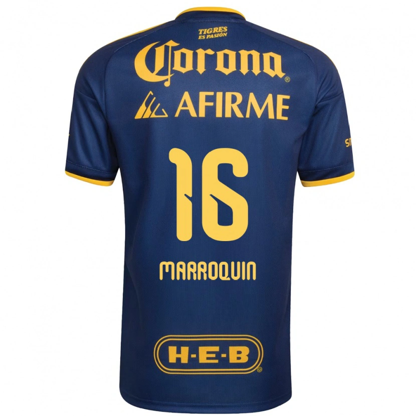 DanxenレディースAmmanda Marroquin#16ロイヤルブルー黄アウェイシャツ2026/27ジャージーユニフォーム
