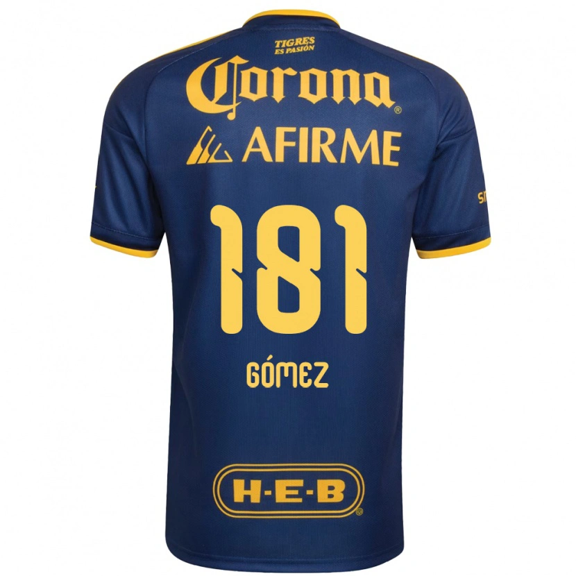 DanxenレディースLuis Gómez#181ロイヤルブルー黄アウェイシャツ2026/27ジャージーユニフォーム