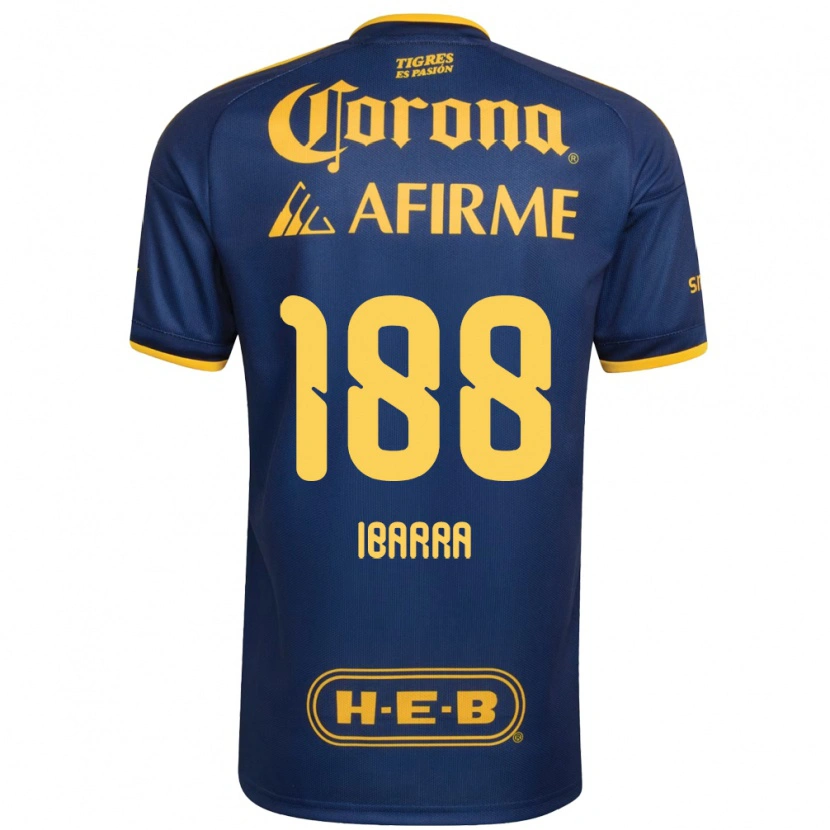 DanxenレディースJuan Ibarra#188ロイヤルブルー黄アウェイシャツ2026/27ジャージーユニフォーム