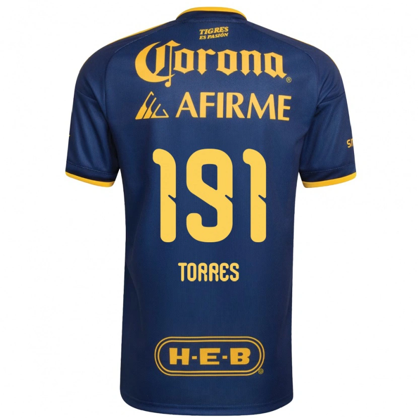 DanxenレディースAldo Torres#191ロイヤルブルー黄アウェイシャツ2026/27ジャージーユニフォーム