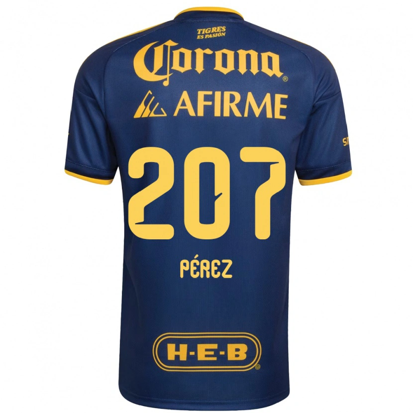DanxenレディースSamuel Pérez#207ロイヤルブルー黄アウェイシャツ2026/27ジャージーユニフォーム