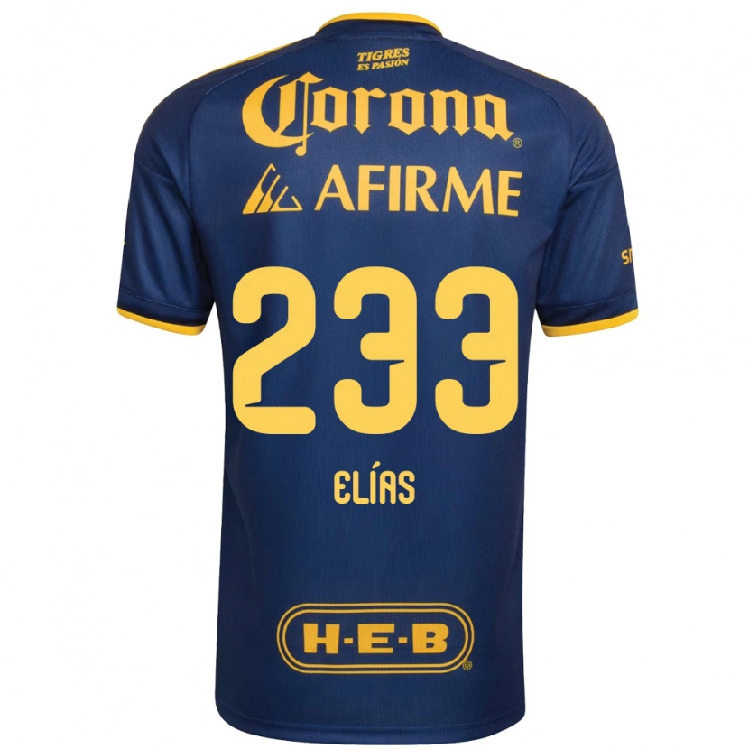 DanxenレディースBruno Elías#233ロイヤルブルー黄アウェイシャツ2026/27ジャージーユニフォーム