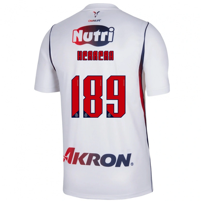 DanxenレディースAntonio Herrera#189白赤紺アウェイシャツ2026/27ジャージーユニフォーム