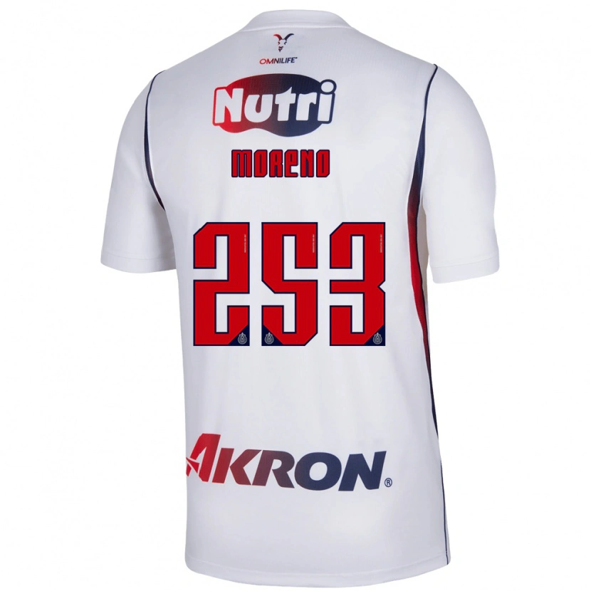 DanxenレディースLeonel Moreno#253白赤紺アウェイシャツ2026/27ジャージーユニフォーム