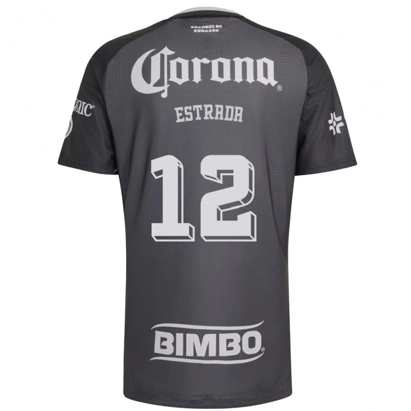 DanxenレディースJonathan Estrada#12灰色白黒アウェイシャツ2026/27ジャージーユニフォーム