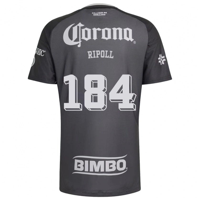 Danxenレディースアロンソ・リポル#184灰色白黒アウェイシャツ2026/27ジャージーユニフォーム