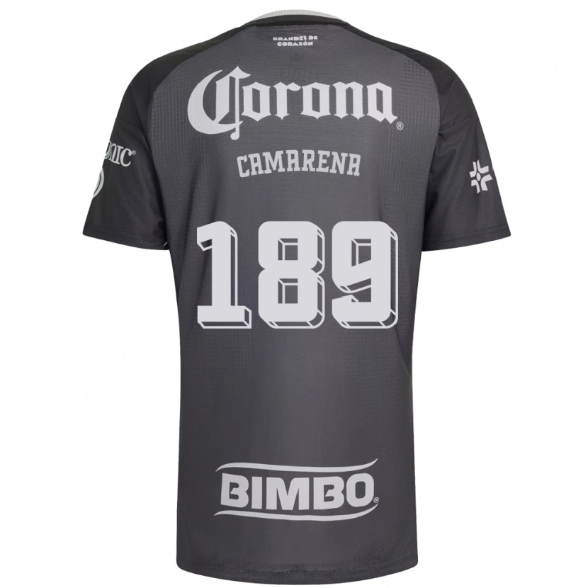 DanxenレディースLuis Camarena#189灰色白黒アウェイシャツ2026/27ジャージーユニフォーム