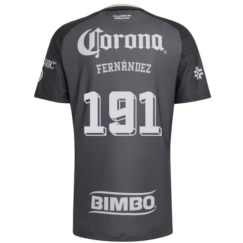 DanxenレディースAdrián Fernández#191灰色白黒アウェイシャツ2026/27ジャージーユニフォーム