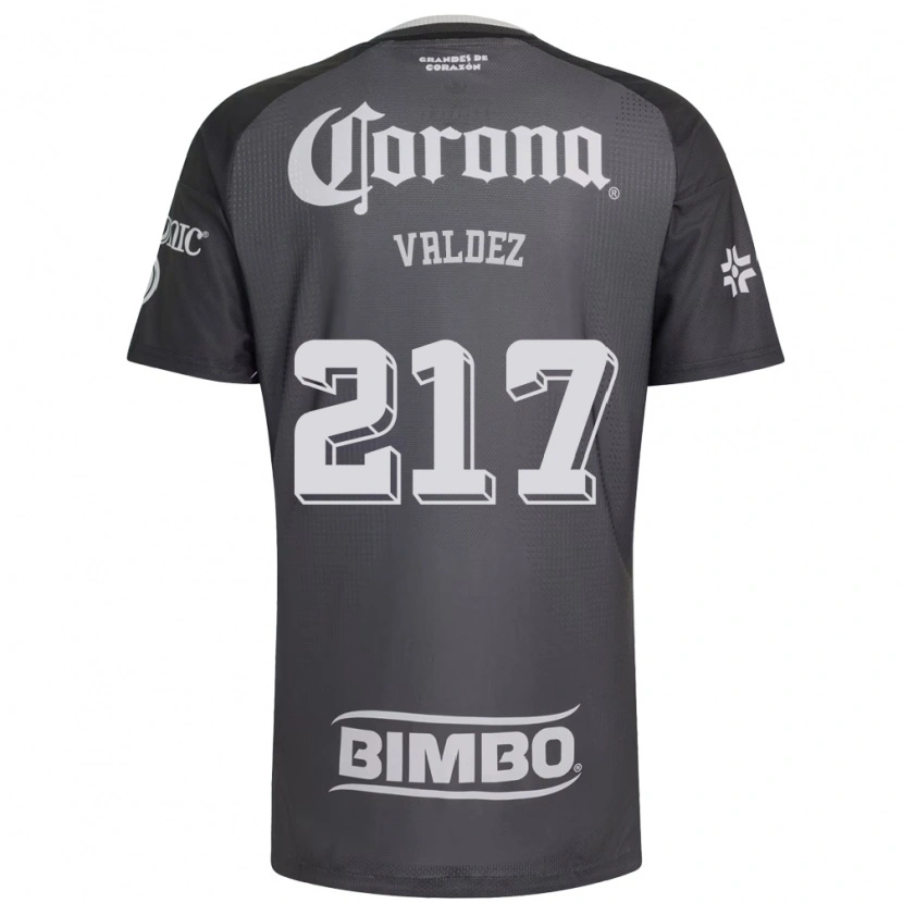 Danxenレディースビクトル・バルデス#217灰色白黒アウェイシャツ2026/27ジャージーユニフォーム