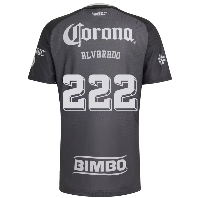 DanxenレディースDaniel Alvarado#222灰色白黒アウェイシャツ2026/27ジャージーユニフォーム