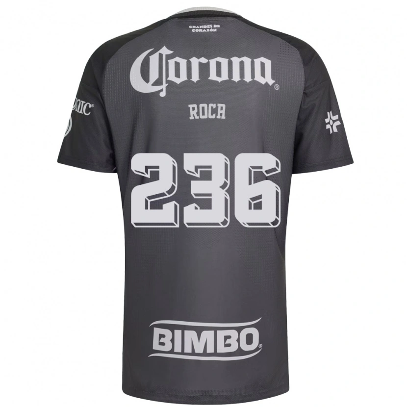 DanxenレディースJuan Roca#236灰色白黒アウェイシャツ2026/27ジャージーユニフォーム
