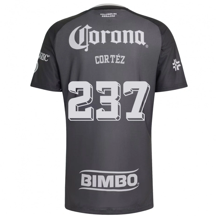 DanxenレディースGuillermo Cortéz#237灰色白黒アウェイシャツ2026/27ジャージーユニフォーム