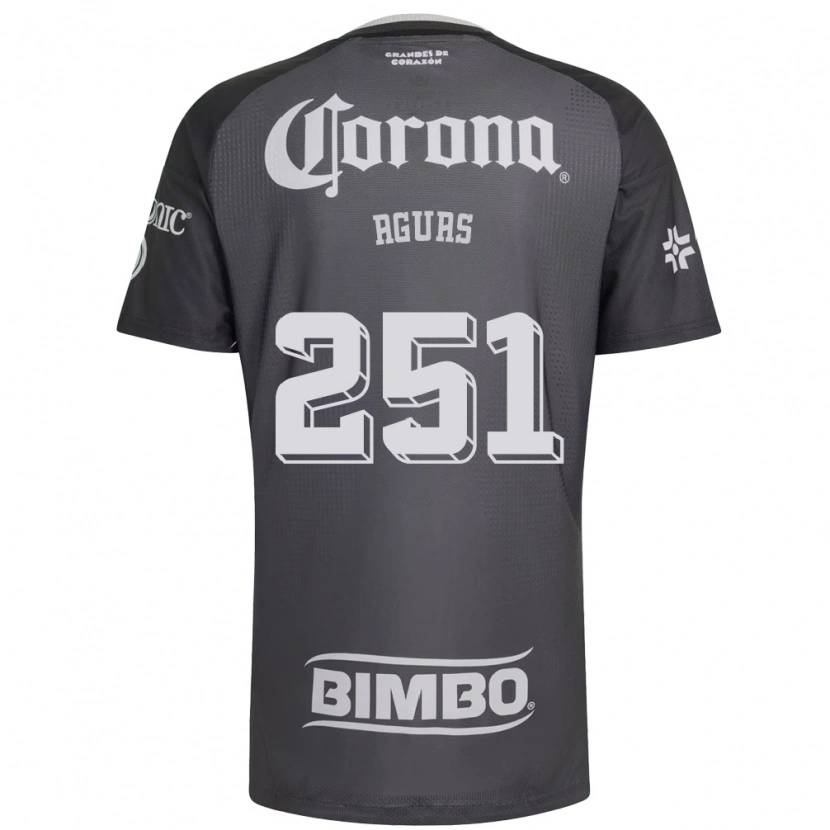 DanxenレディースBrian Aguas#251灰色白黒アウェイシャツ2026/27ジャージーユニフォーム
