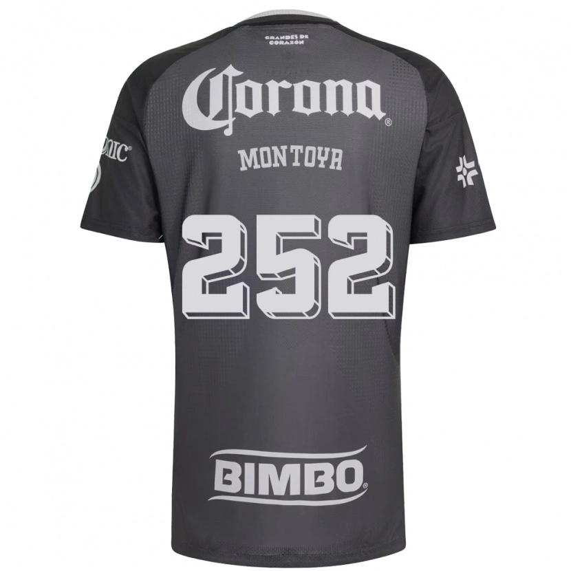 DanxenレディースDiego Montoya#252灰色白黒アウェイシャツ2026/27ジャージーユニフォーム