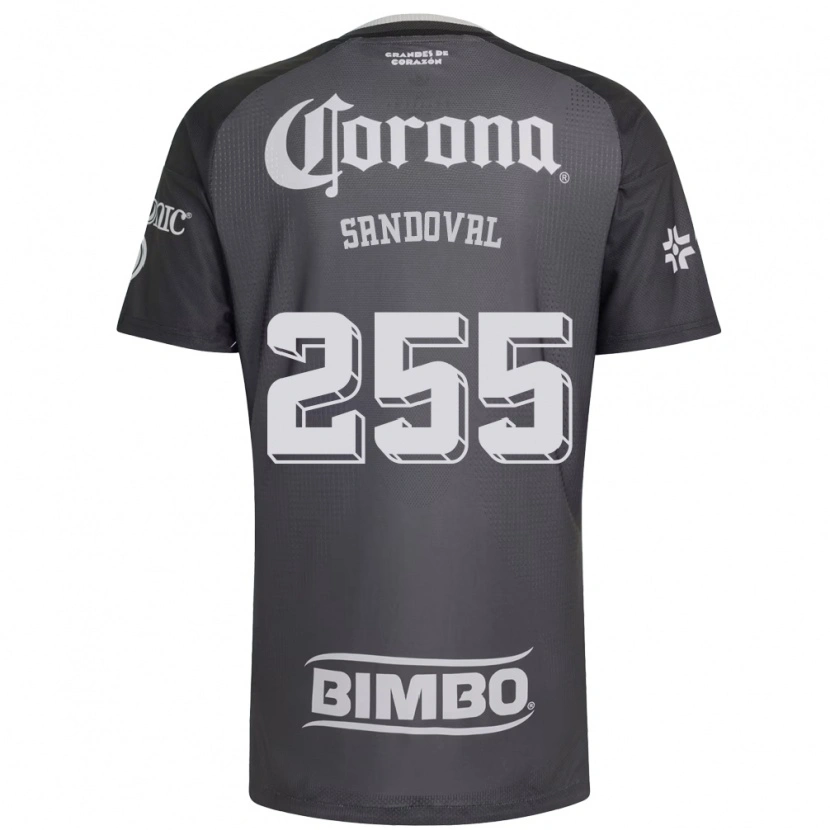DanxenレディースEdson Sandoval#255灰色白黒アウェイシャツ2026/27ジャージーユニフォーム