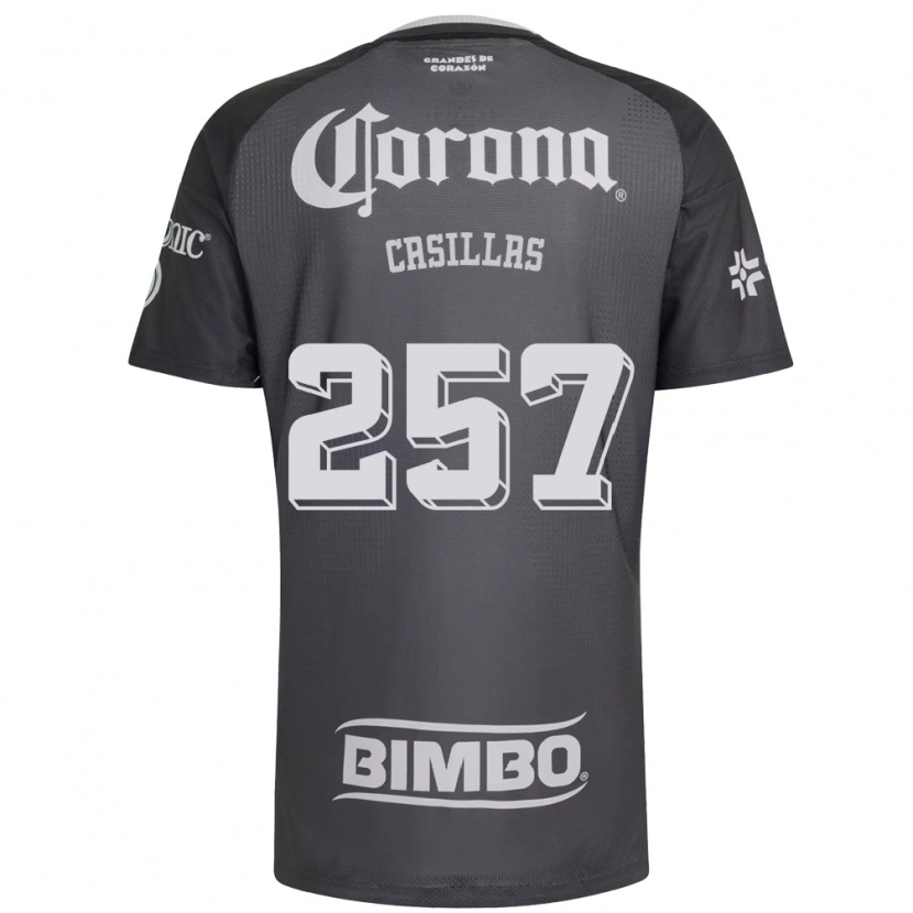 DanxenレディースIván Casillas#257灰色白黒アウェイシャツ2026/27ジャージーユニフォーム