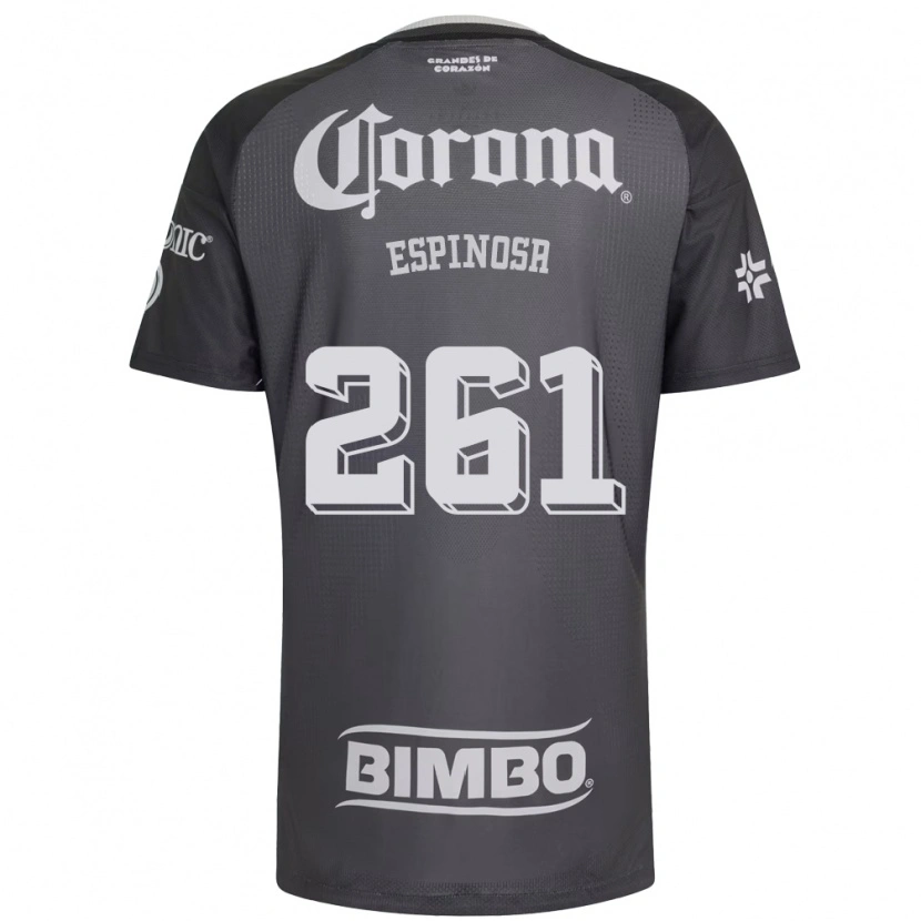 DanxenレディースDiego Espinosa#261灰色白黒アウェイシャツ2026/27ジャージーユニフォーム