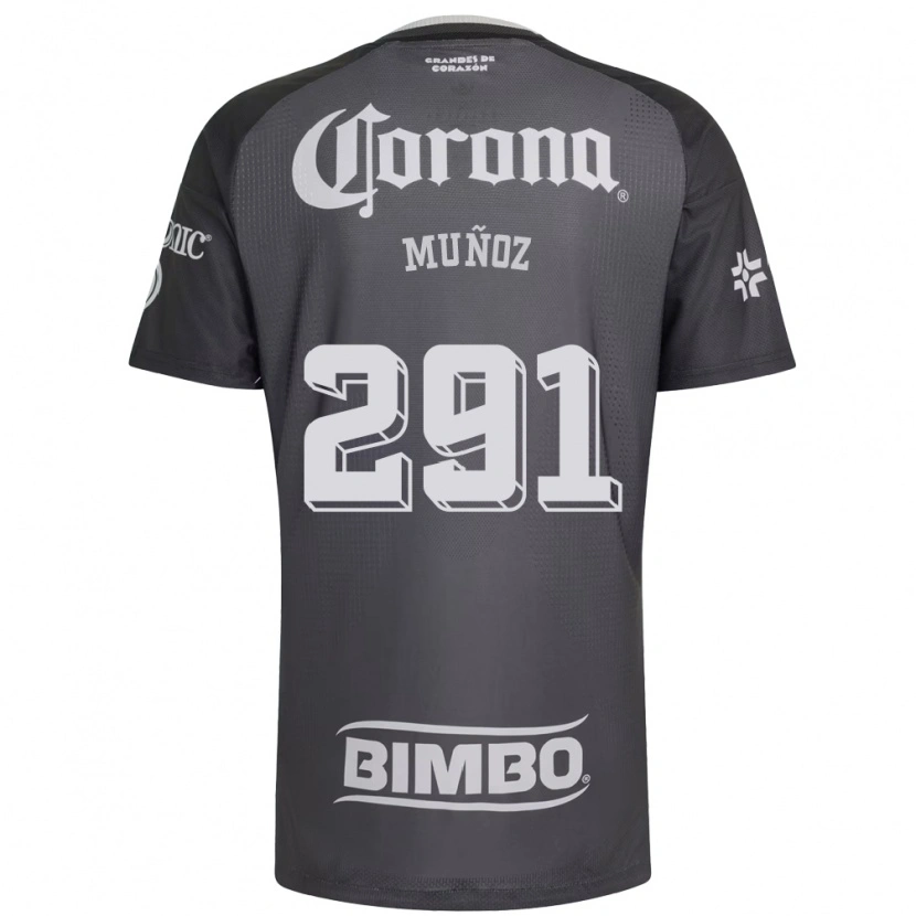 DanxenレディースJorge Muñoz#291灰色白黒アウェイシャツ2026/27ジャージーユニフォーム