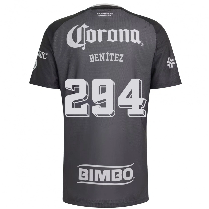 DanxenレディースRoger Benítez#294灰色白黒アウェイシャツ2026/27ジャージーユニフォーム