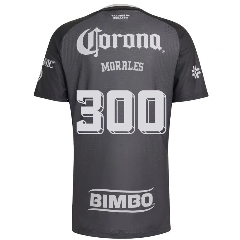 DanxenレディースJareth Morales#300灰色白黒アウェイシャツ2026/27ジャージーユニフォーム