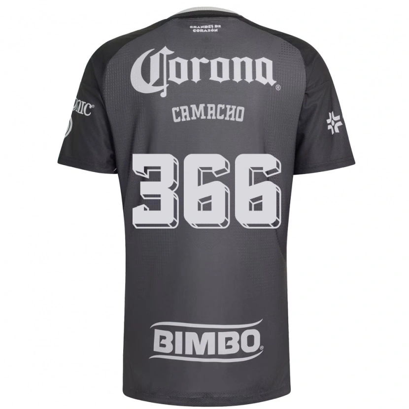 DanxenレディースJorge Camacho#366灰色白黒アウェイシャツ2026/27ジャージーユニフォーム