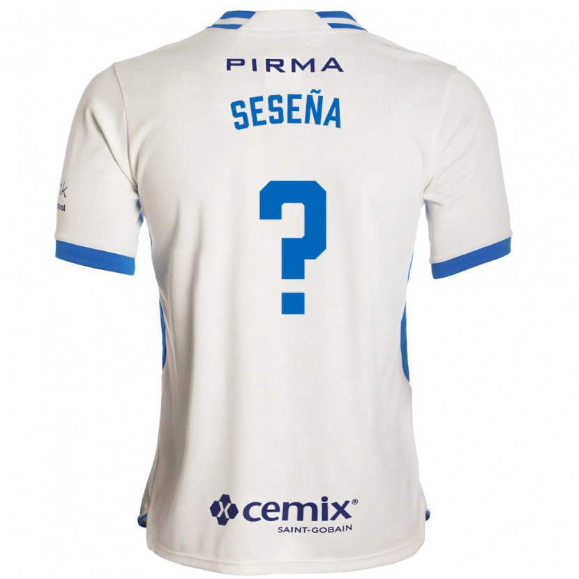 DanxenレディースMiguel Seseña#0白青赤アウェイシャツ2026/27ジャージーユニフォーム