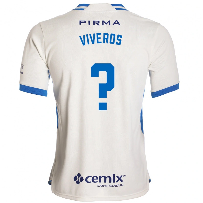 DanxenレディースAxel Viveros#0白青赤アウェイシャツ2026/27ジャージーユニフォーム