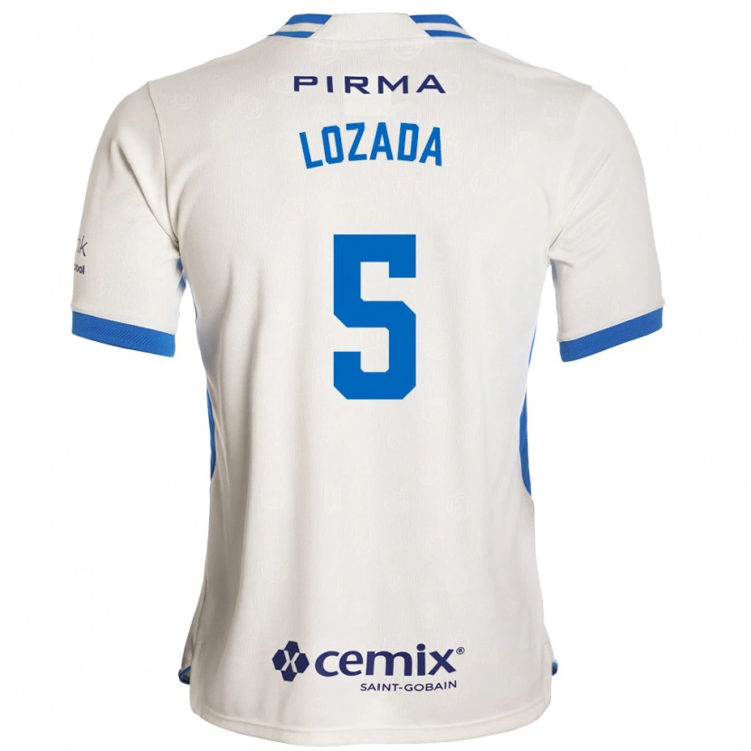 DanxenレディースAna Lozada#5白青赤アウェイシャツ2026/27ジャージーユニフォーム