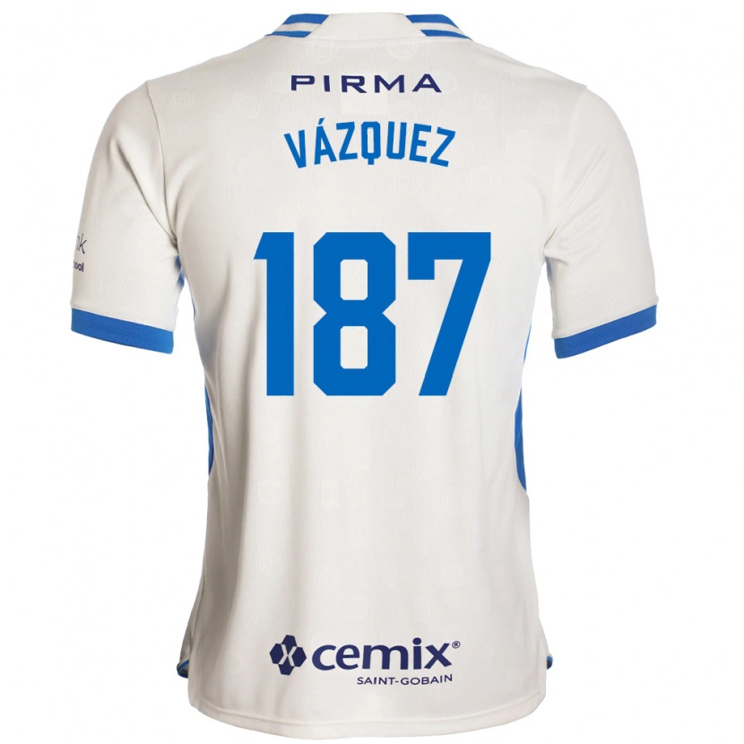 DanxenレディースCristian Vázquez#187白青赤アウェイシャツ2026/27ジャージーユニフォーム