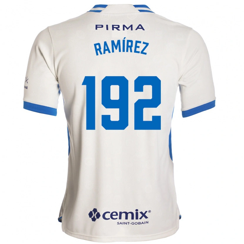 DanxenレディースNicolás Ramírez#192白青赤アウェイシャツ2026/27ジャージーユニフォーム