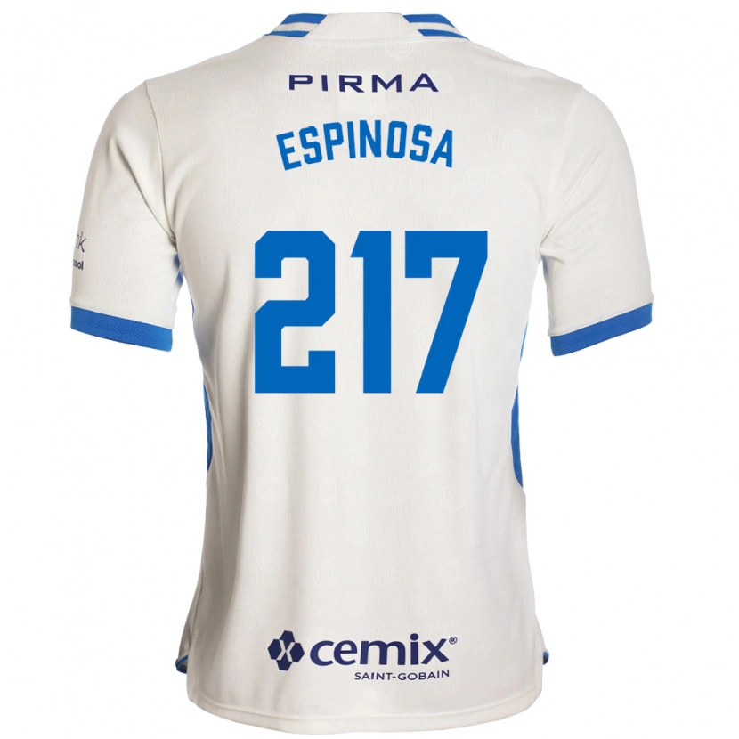 DanxenレディースSamuel Espinosa#217白青赤アウェイシャツ2026/27ジャージーユニフォーム