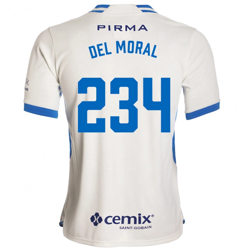 DanxenレディースMatías Del Moral#234白青赤アウェイシャツ2026/27ジャージーユニフォーム