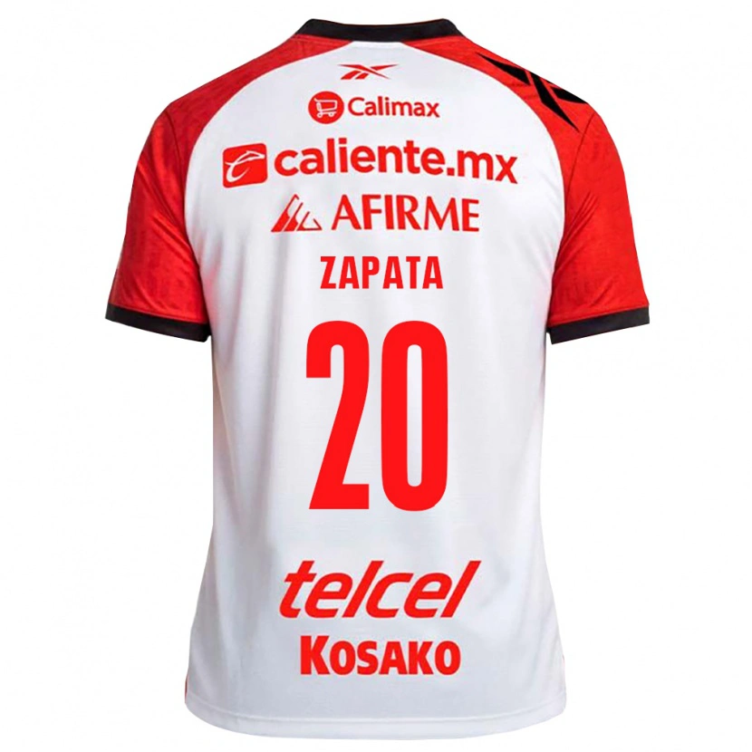 DanxenレディースÁngel Zapata#20白黒赤アウェイシャツ2026/27ジャージーユニフォーム